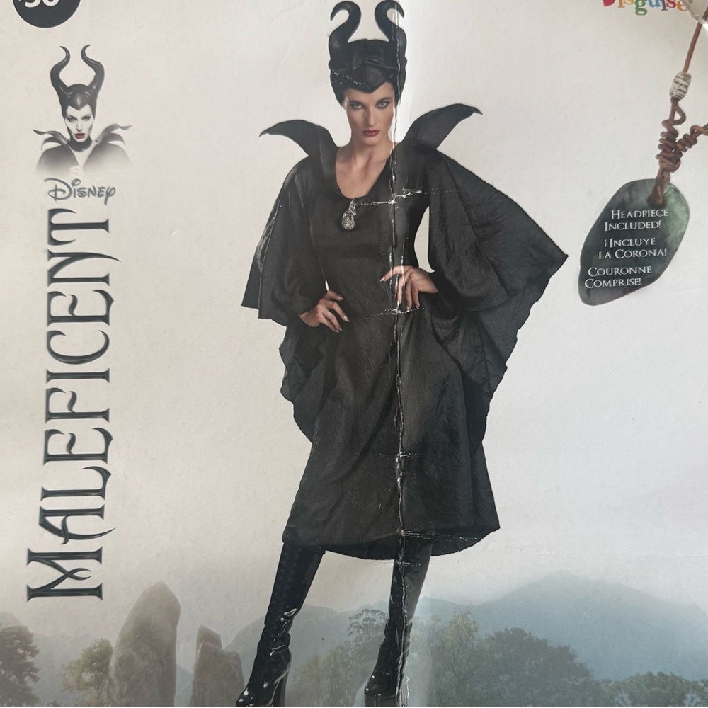 Disney Maleficent Black Costume with Headpiece
